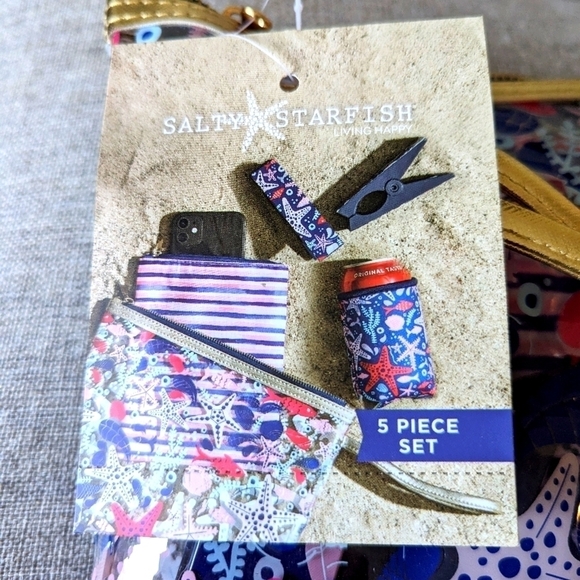 NWT Salty Starfish Exclusively at Paper Store 5 Piece Beach Day Essential Set - Picture 2 of 6
